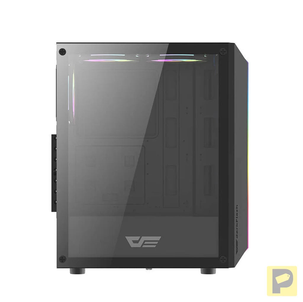 Darkflash DK151 LED computer case (black) + 3 RGB fans