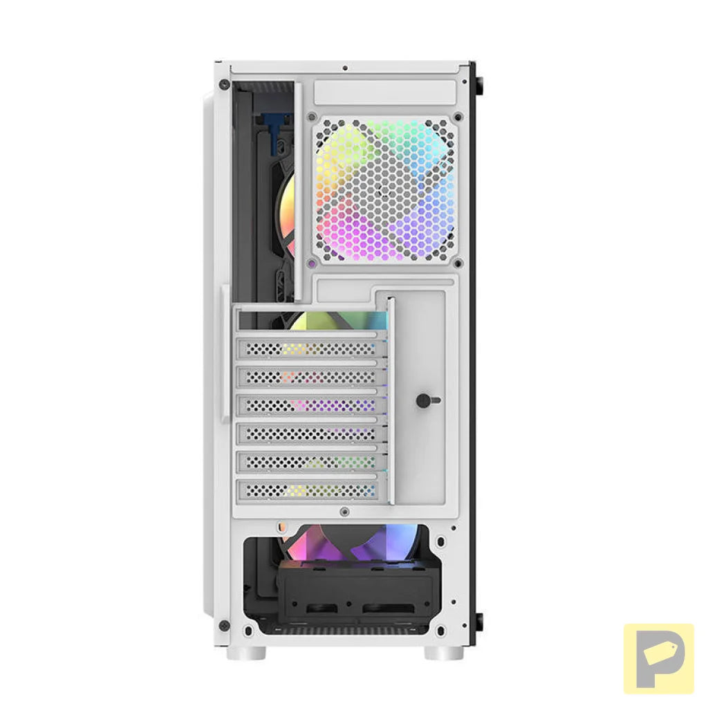 Darkflash DK151 LED computer case (white) + 3 RGB fans