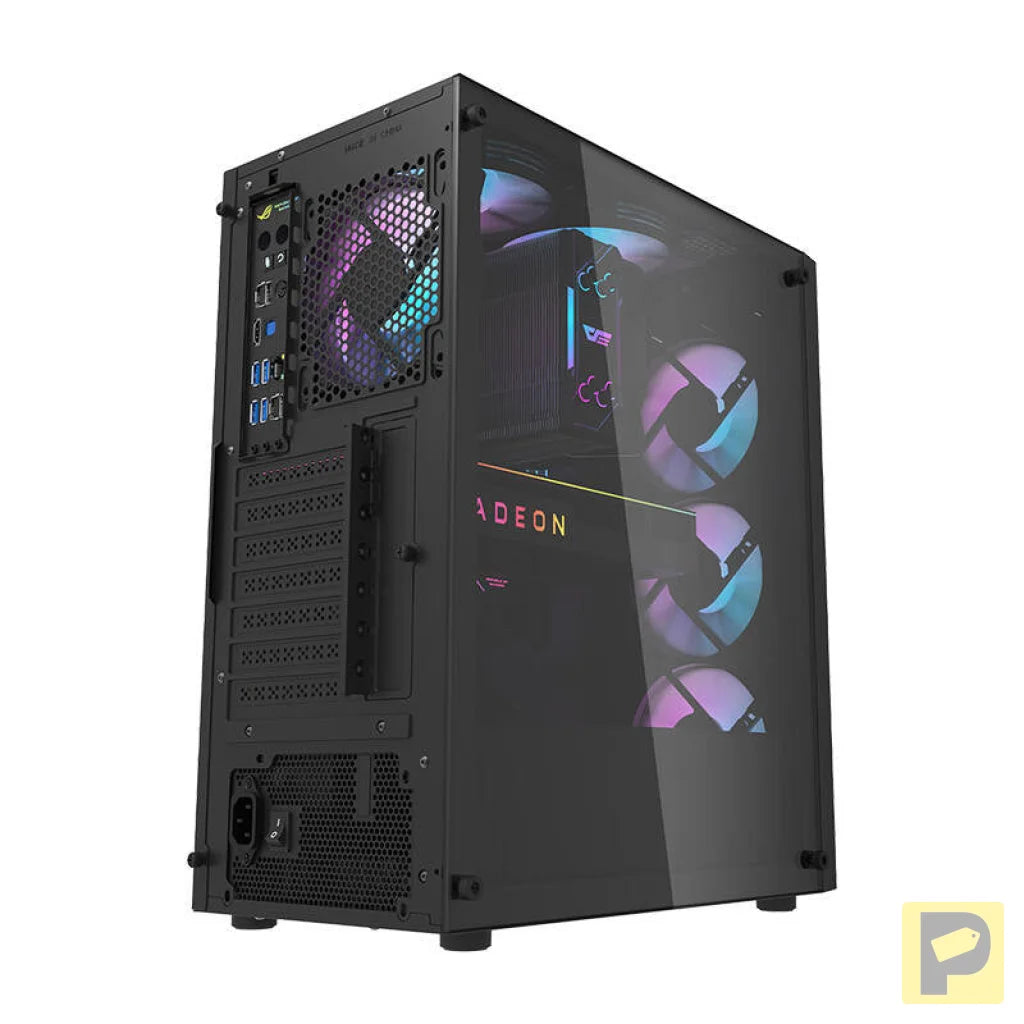 Darkflash DK351 computer case (black) + 4 RGB fans
