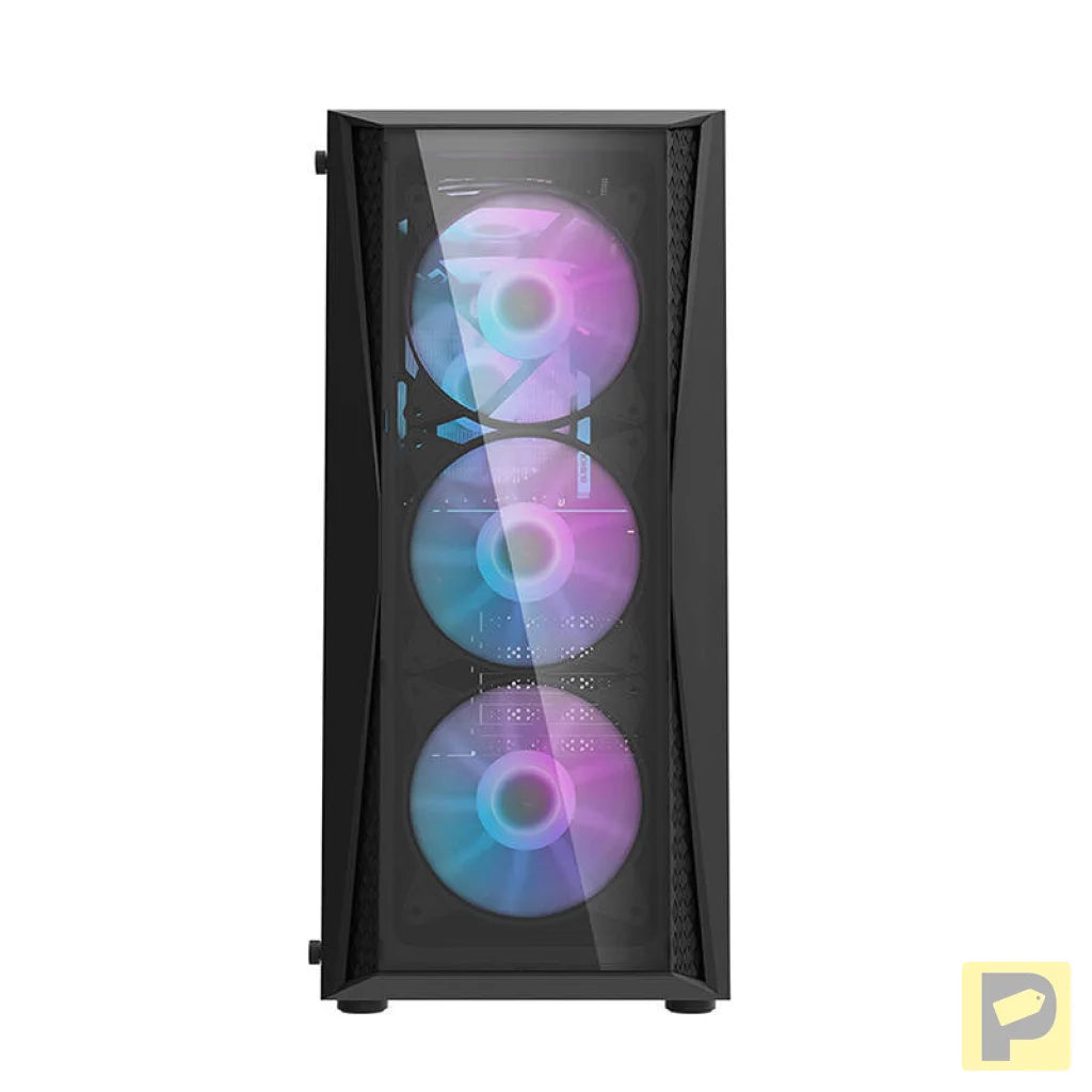 Darkflash DK352 Plus computer case (black) + 4 RGB fans