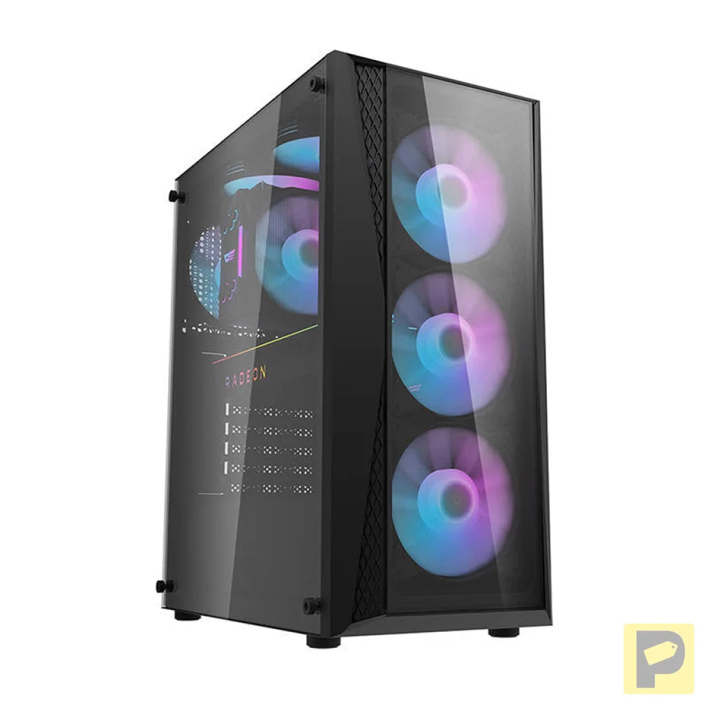 Darkflash DK352 Plus computer case (black) + 4 RGB fans