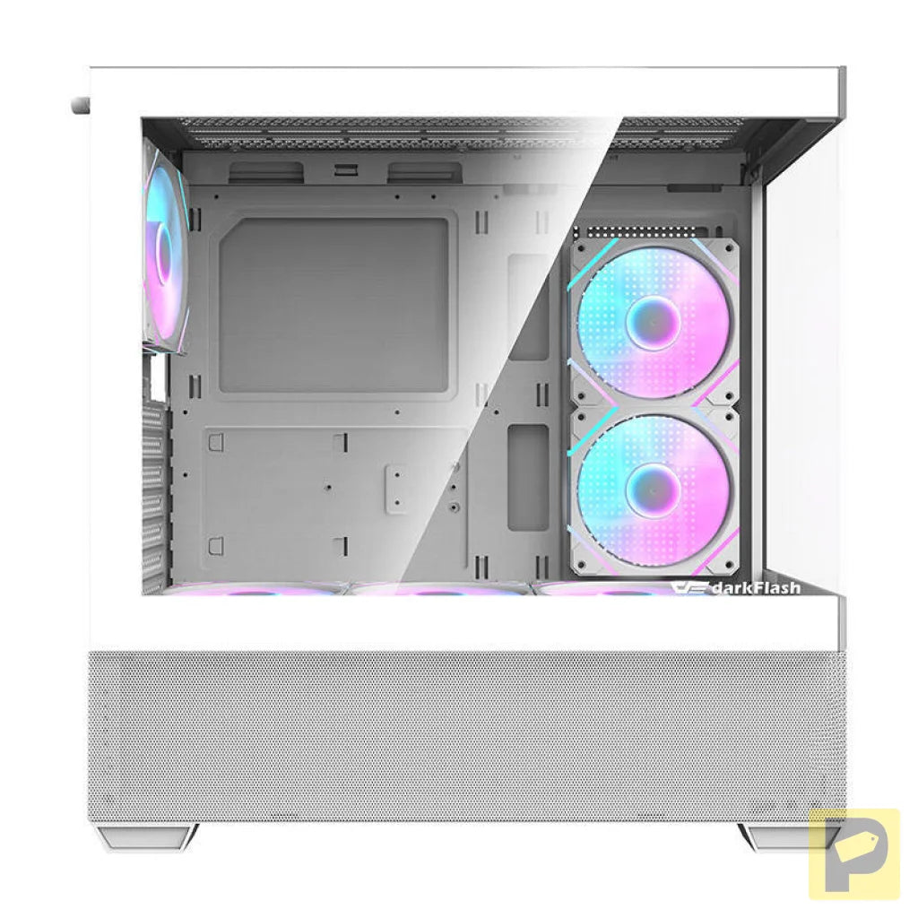 Darkflash DS900 AIR computer case (white) + 6 ARGB fans