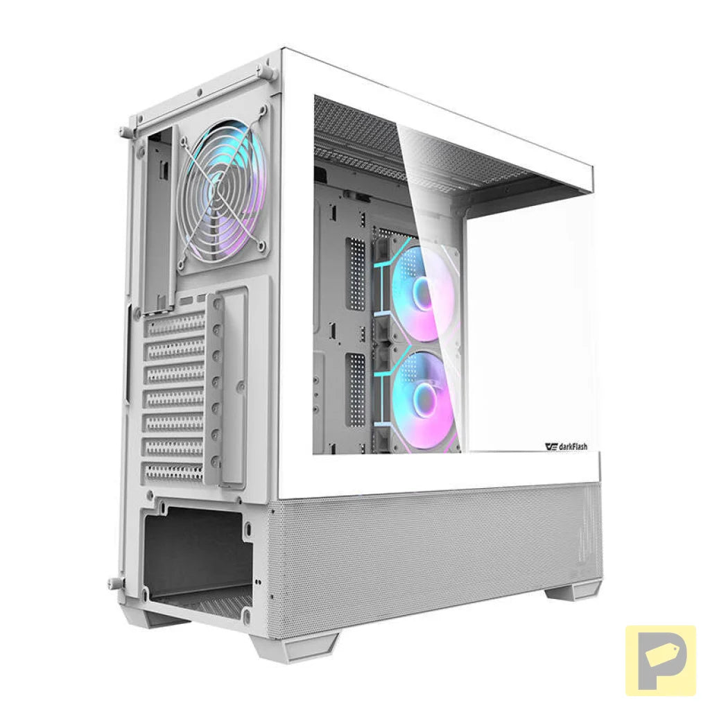 Darkflash DS900 AIR computer case (white) + 6 ARGB fans