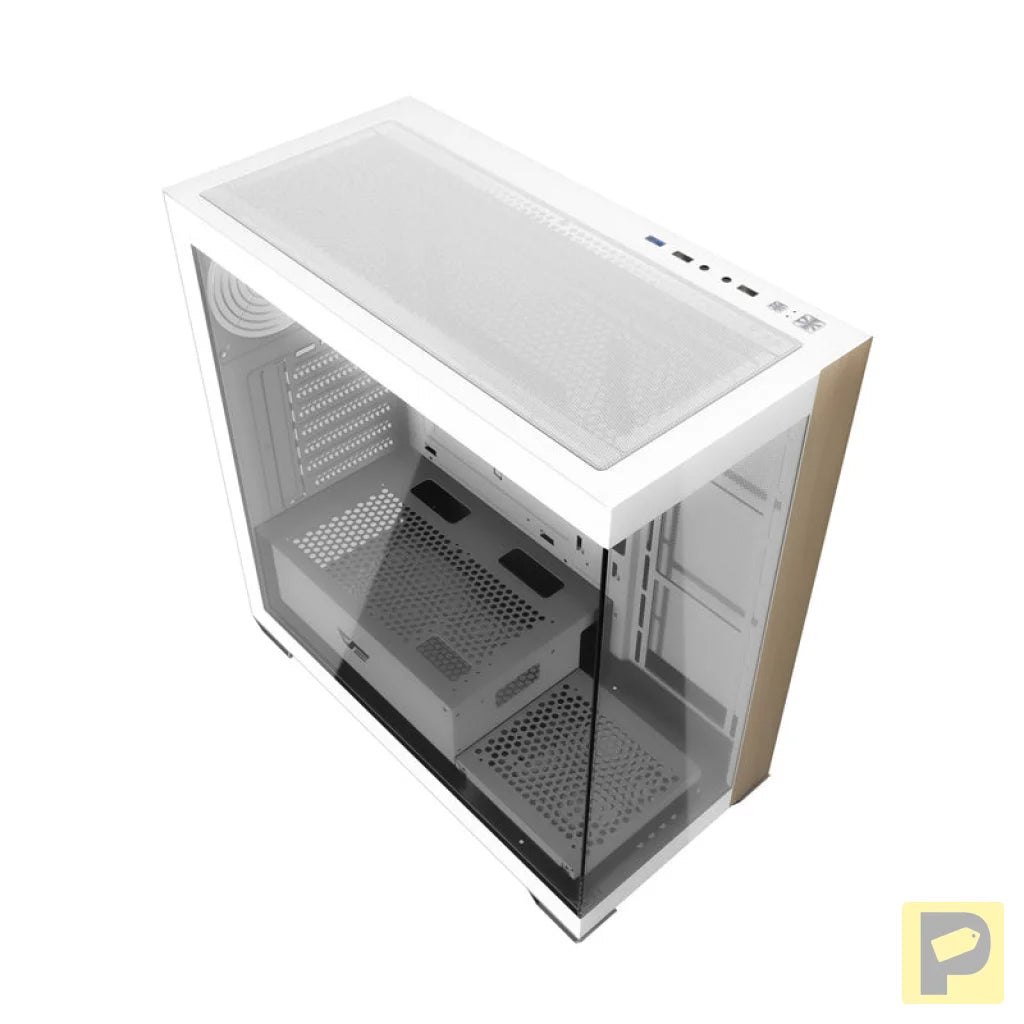 Darkflash DS900W computer case without fans (White)