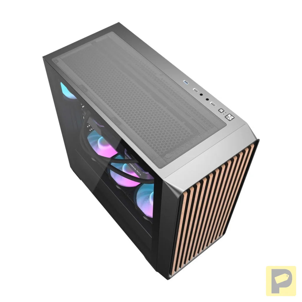 Darkflash DS900WD computer case (black) + 4 fans