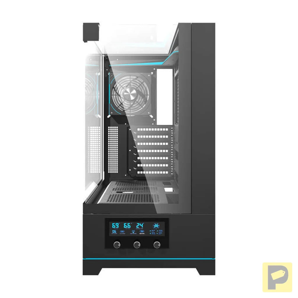 Darkflash DY450 PRO computer case (black) + 1 fan