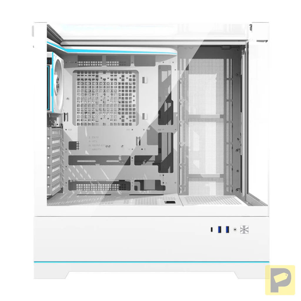 Darkflash DY450 PRO computer case (white) + 1 fan