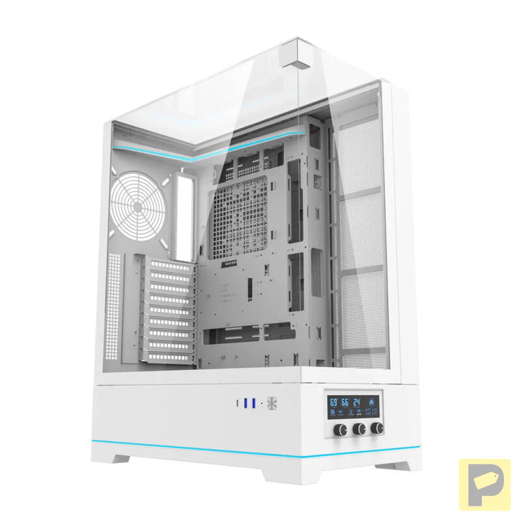 Darkflash DY450L computer case without fans (white)
