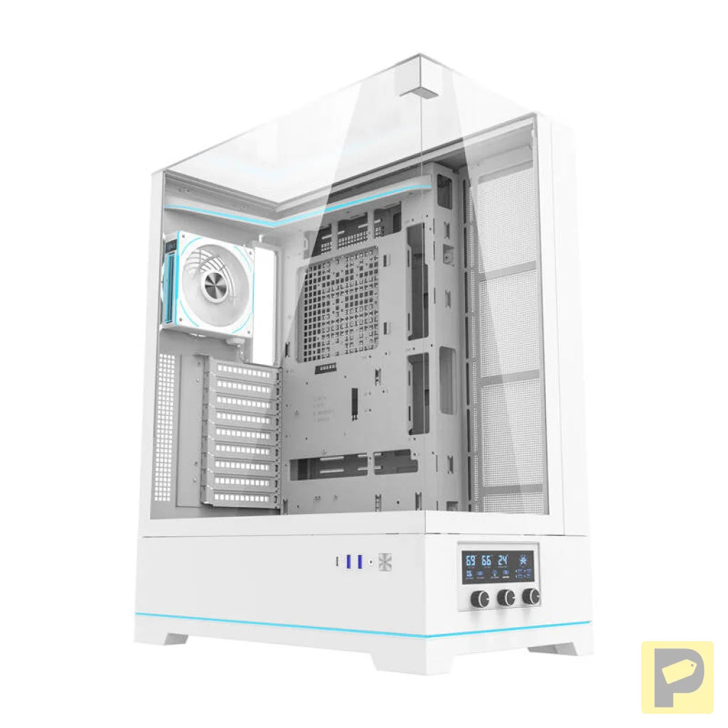 Darkflash DY450L PRO computer case (white) + 1 fan