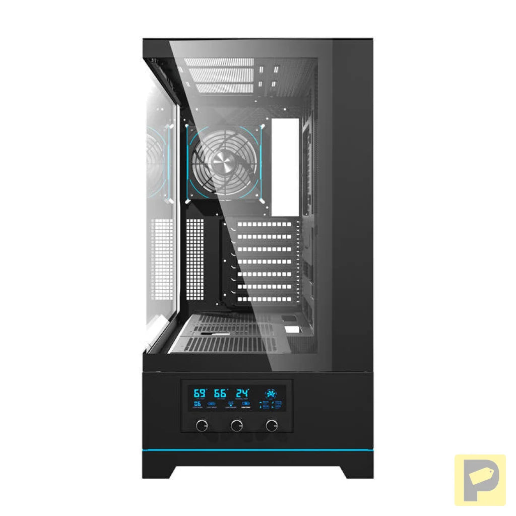 Darkflash DY451 PRO computer case (black) + 1 fan