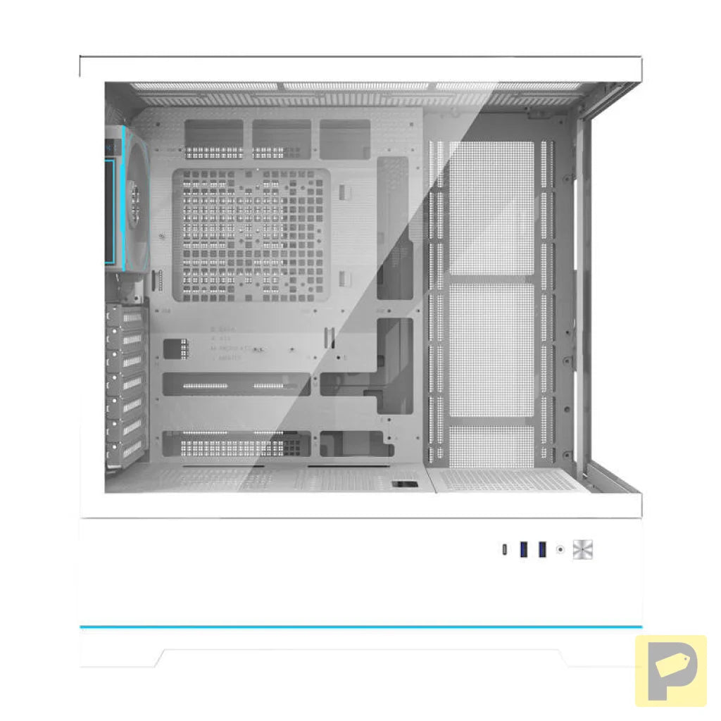 Darkflash DY451 PRO computer case (white) + 1 fan