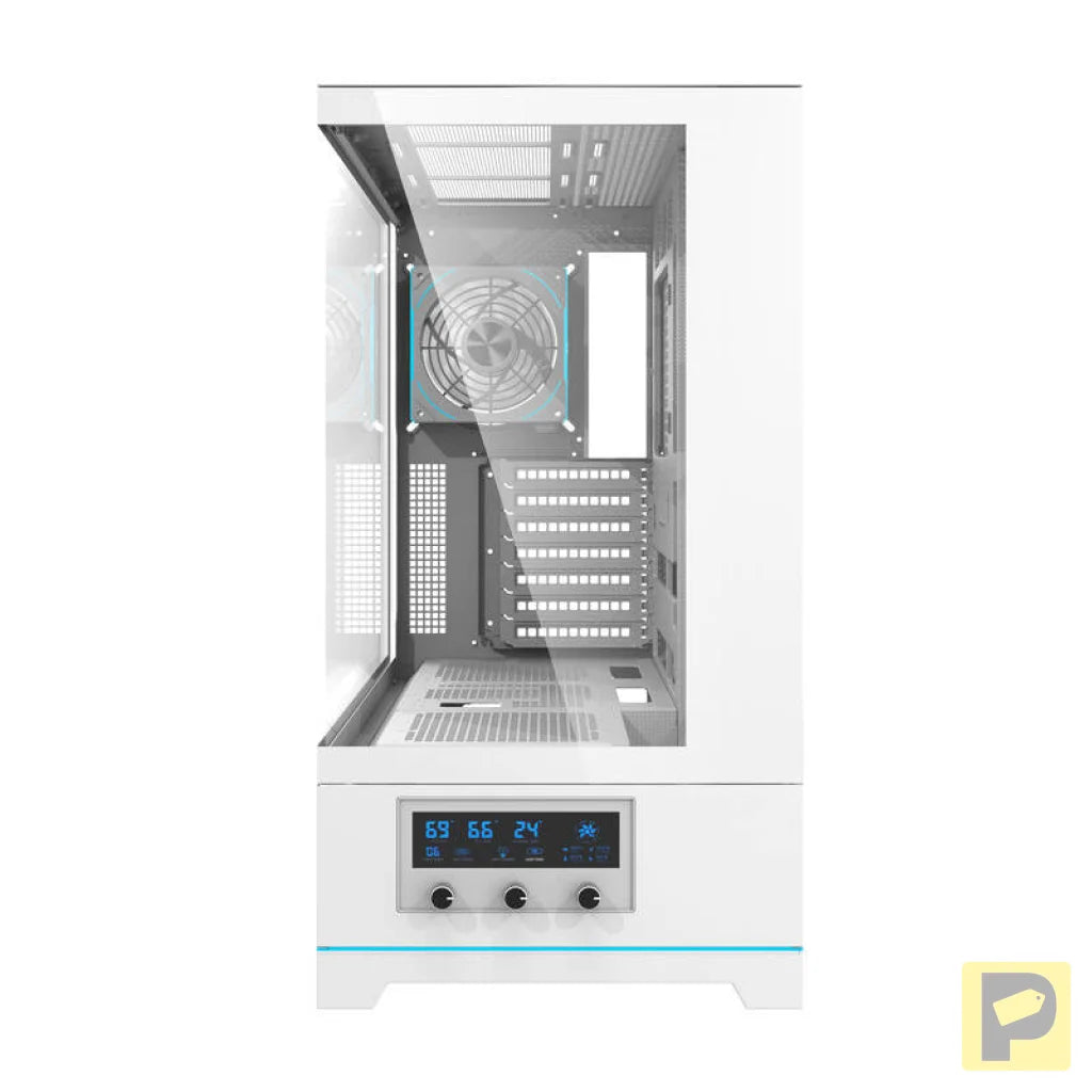 Darkflash DY451 PRO computer case (white) + 1 fan