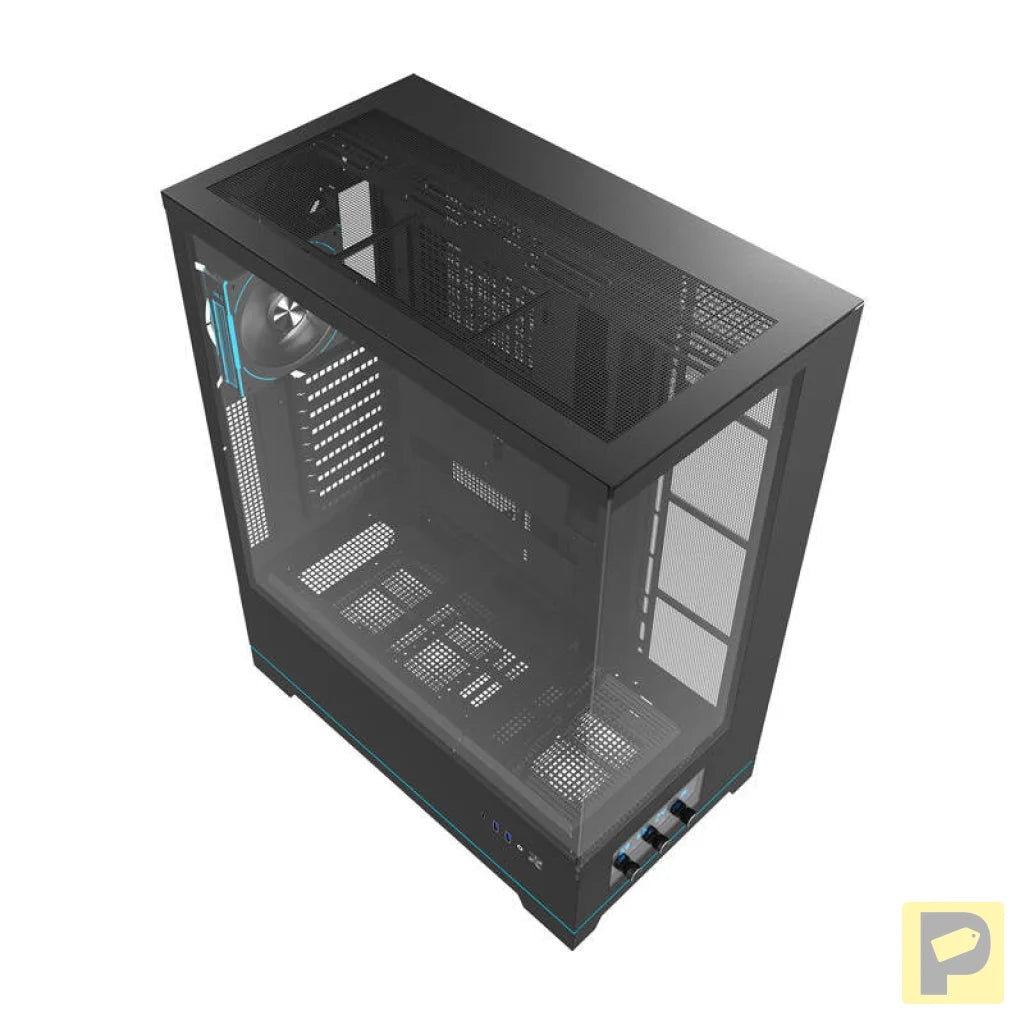 Darkflash DY451L PRO computer case (black) + 1 fan