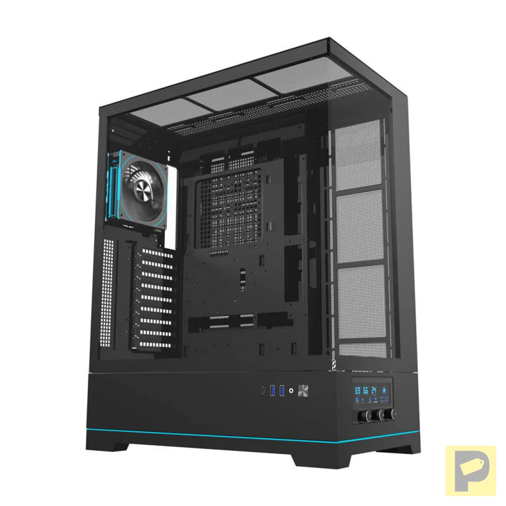 Darkflash DY451L PRO computer case (black) + 1 fan