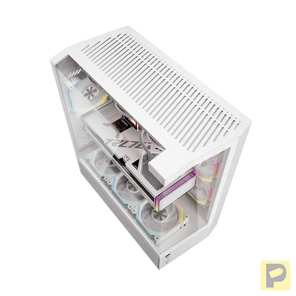 Darkflash DY460 computer case (White) + 4 ARGB fans