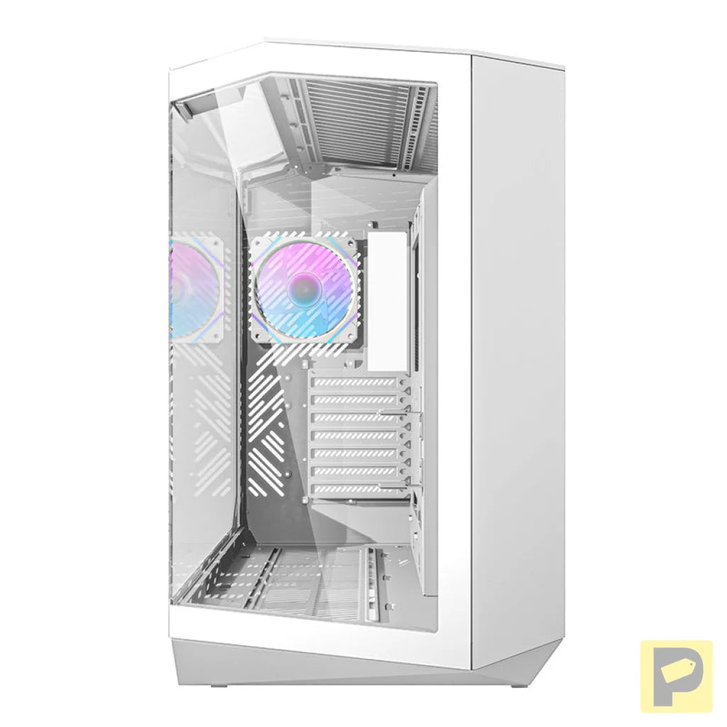 Darkflash DY470 computer case (white) + 4 fans + GPU bracket