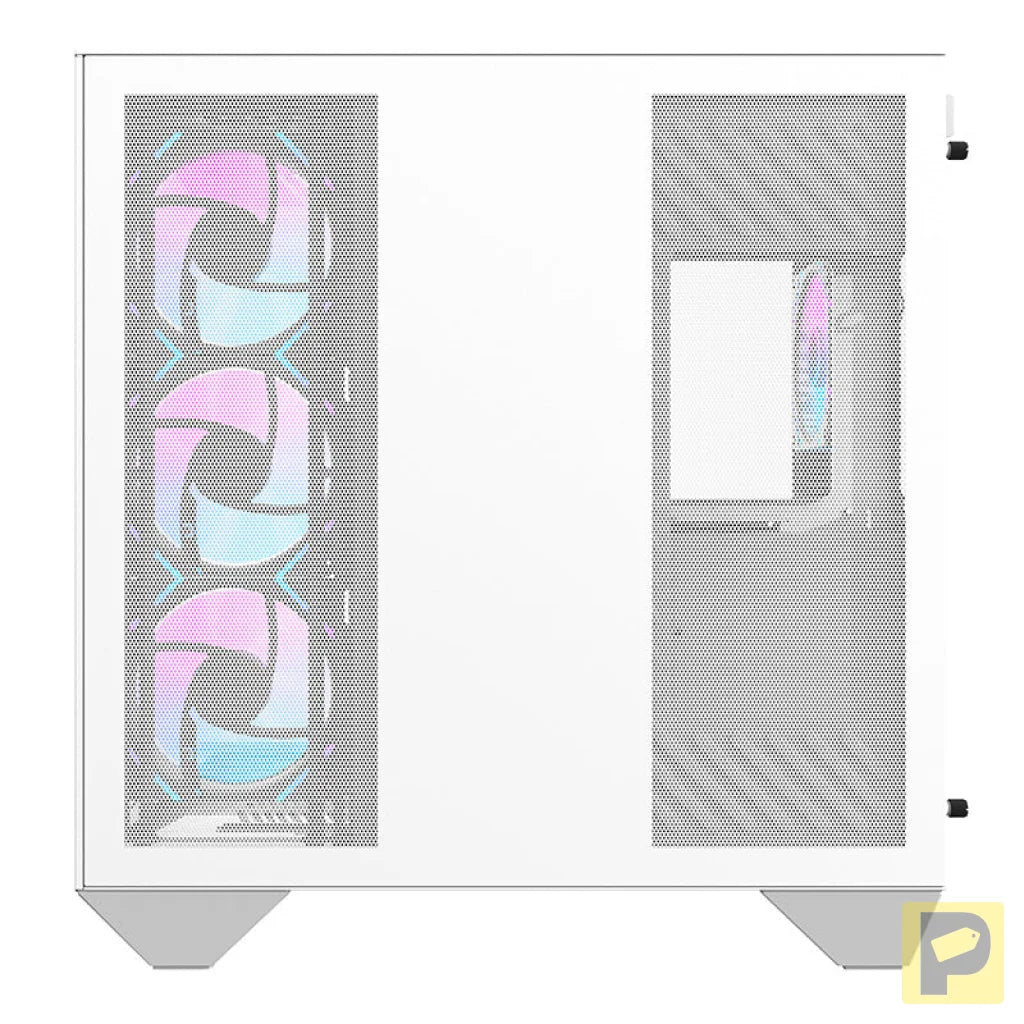 Darkflash DY470 computer case (white) + 4 fans + GPU bracket