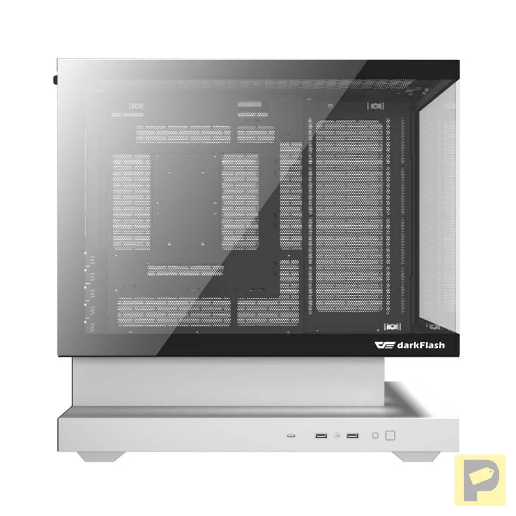 Darkflash F1 computer case (White) + 6 ARGB fans