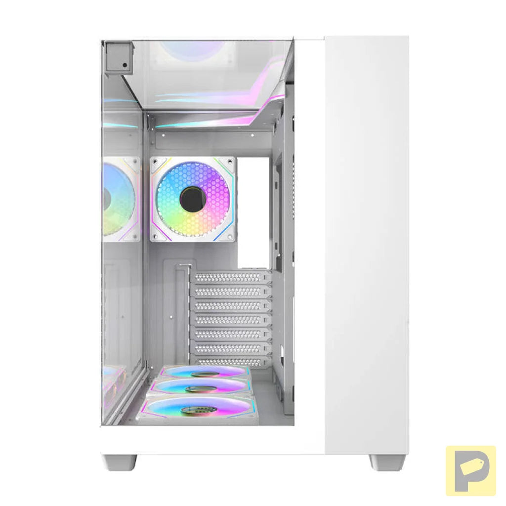 Darkflash TH285 computer case (white) + 4 fans