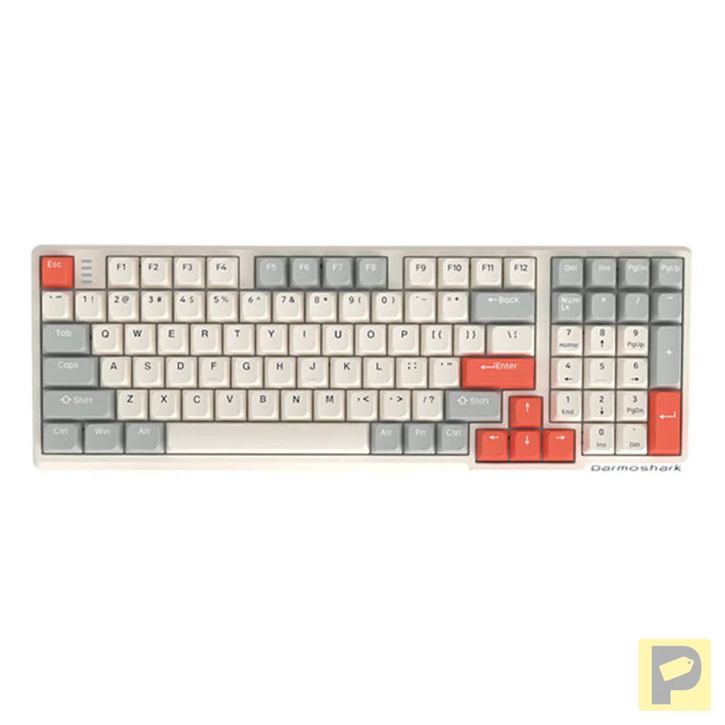 Darmoshark K7 PRO EF switch wireless gaming keyboard (white)