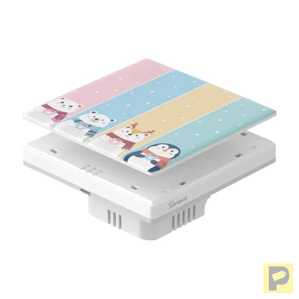 Decorative cover / cap for the T5 SONOFF Cartoon 4C touch switch.