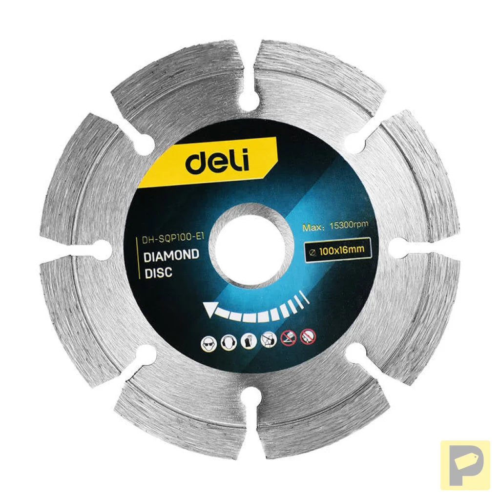 Diamond disc Deli Tools EDH-SQP100-E1
