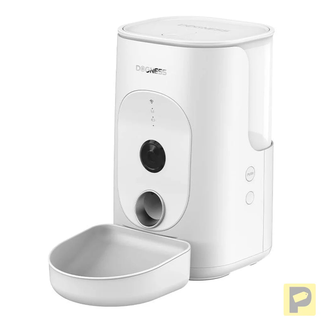 Dogness F15 WiFi 4L smart food dispenser with camera with plastic bowl (white)