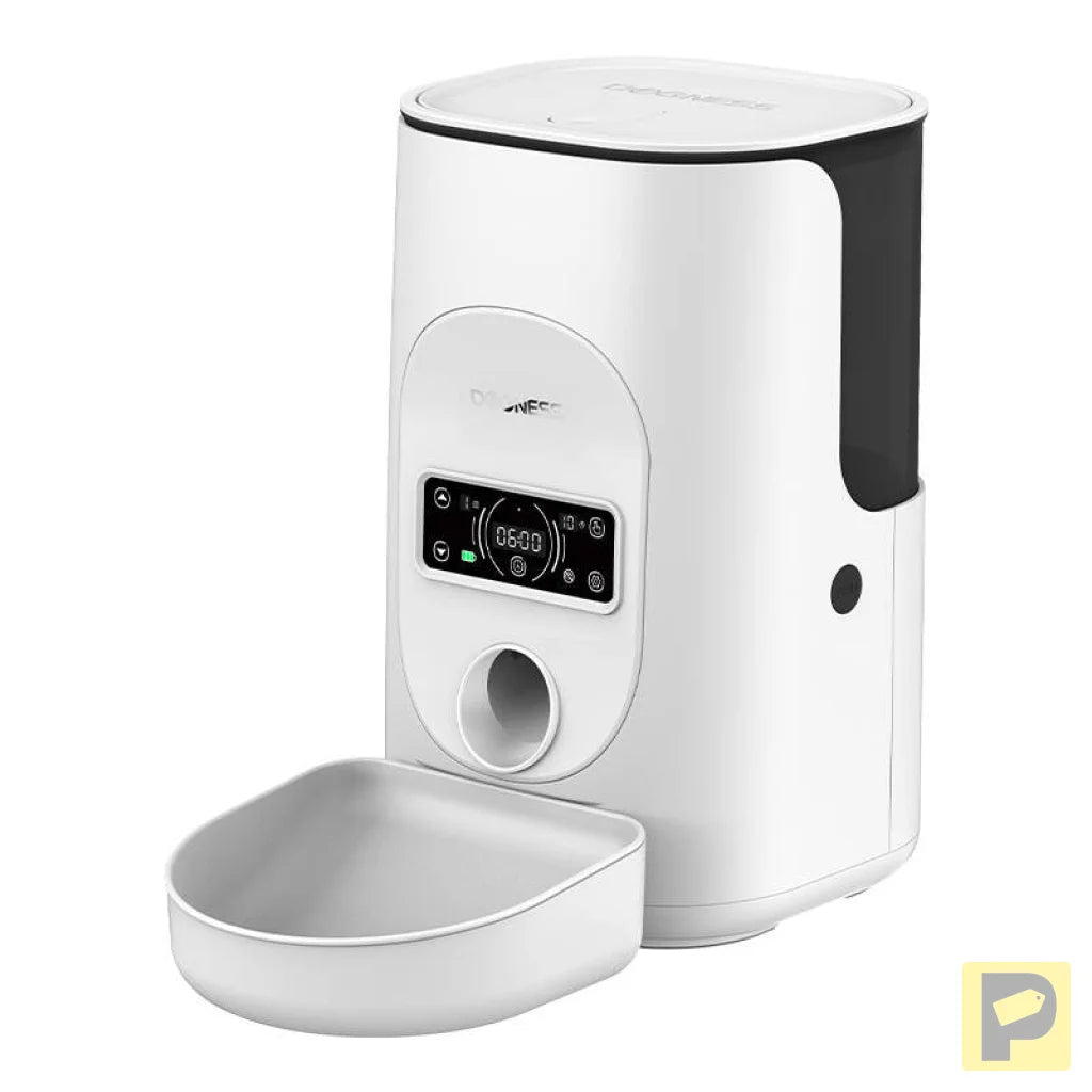 Dogness F17 4L smart food dispenser with plastic bowl (white)