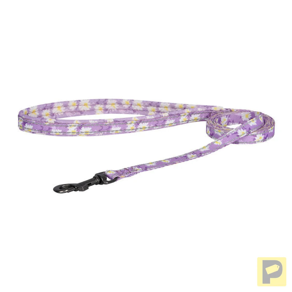 Dogness walking set leash 1,5m+harness for dog (pink)