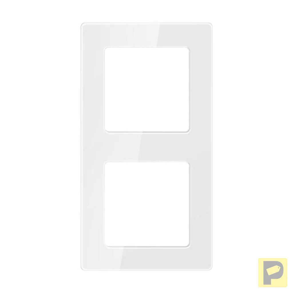 Double frame socket Avatto N-TS10-Frame-W2 (white)