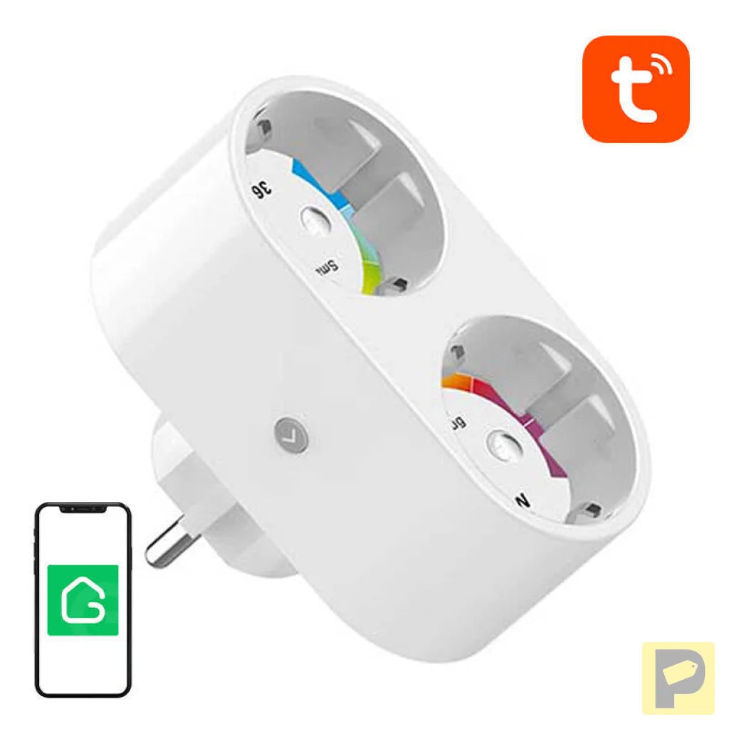 Dual smart plug WiFi Gosund SP211 3500W, Tuya
