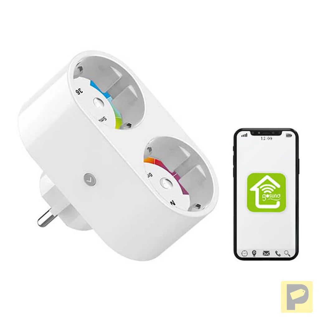 Dual smart plug WiFi Gosund SP211 3500W, Tuya
