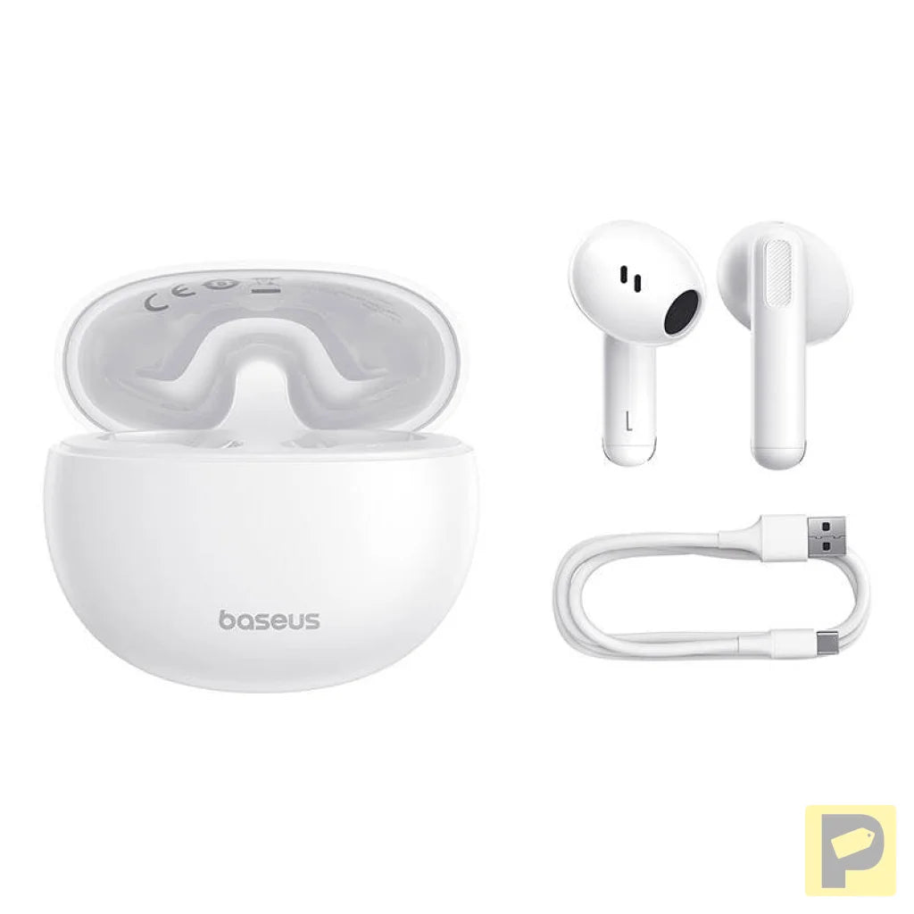 Earphones TWS Baseus Bowie E12 (white)