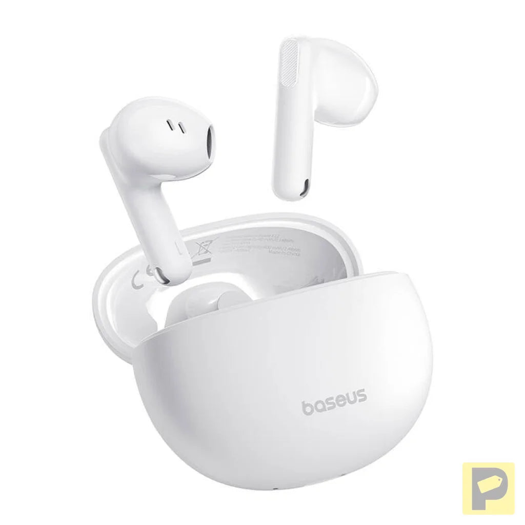 Earphones TWS Baseus Bowie E12 (white)