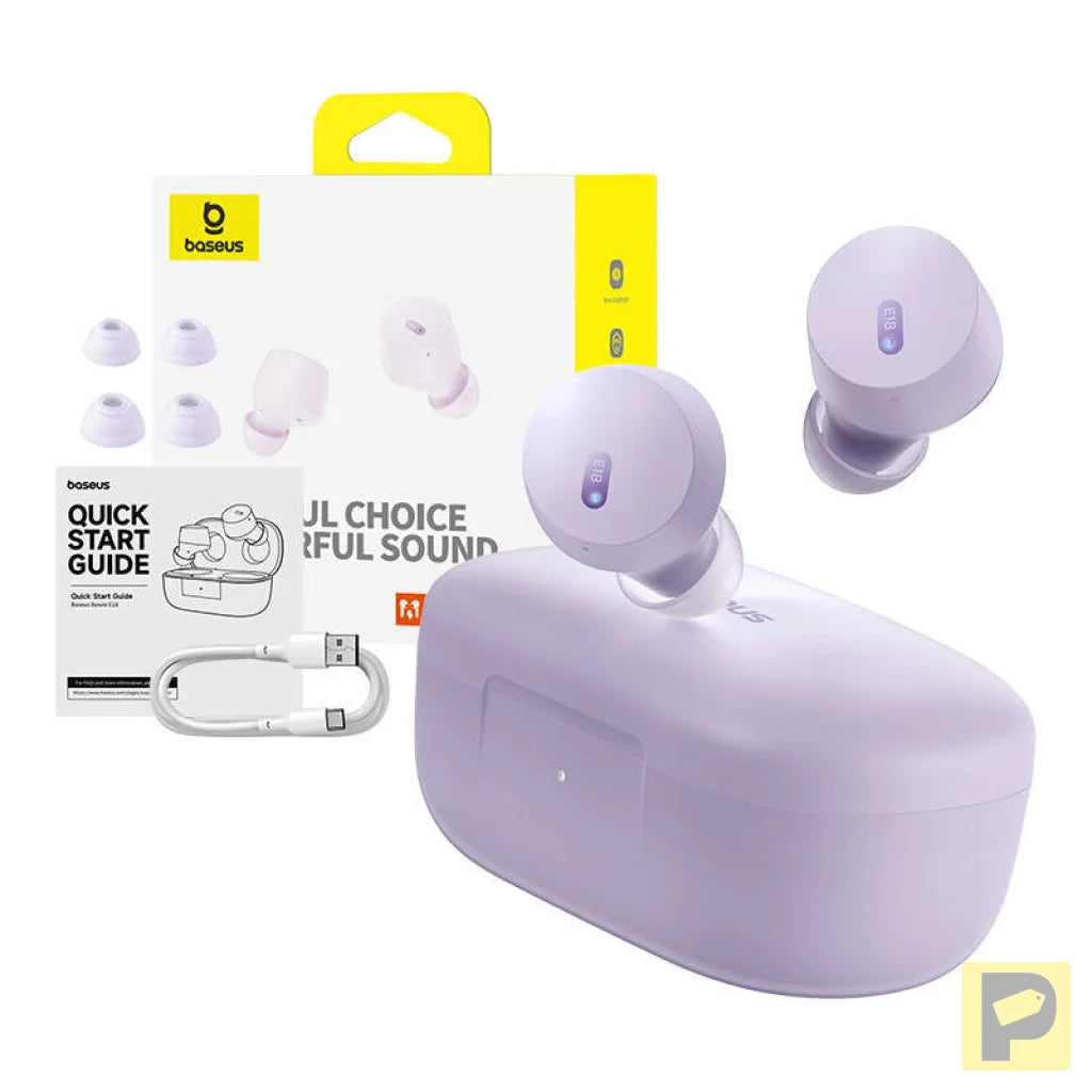 Earphones TWS Baseus Bowie E18 (purple)