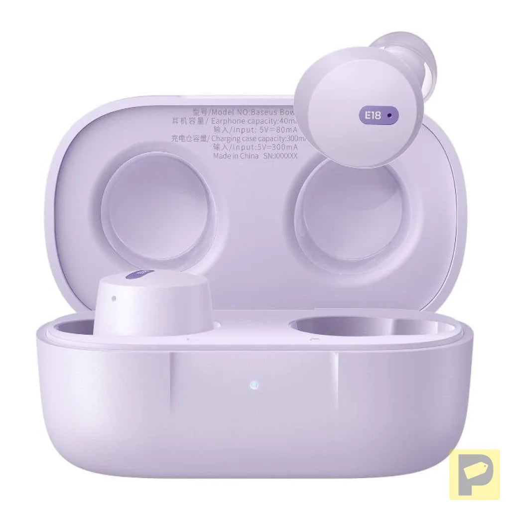 Earphones TWS Baseus Bowie E18 (purple)