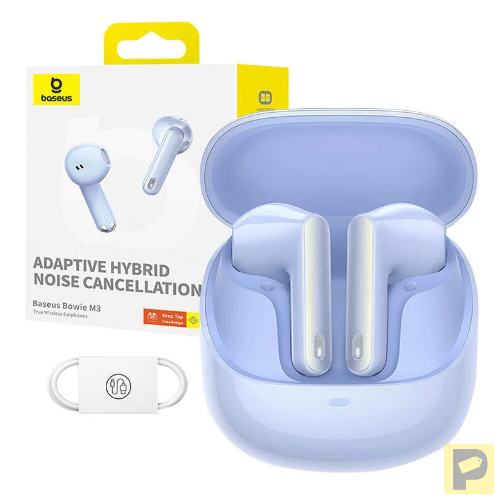 Earphones TWS Baseus Bowie M3 (blue)