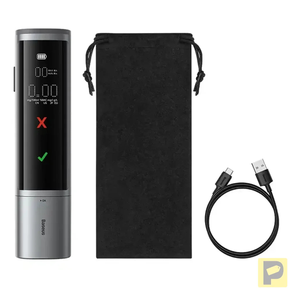Electronic Breathalyzer Baseus SafeJourney Pro (Grey)
