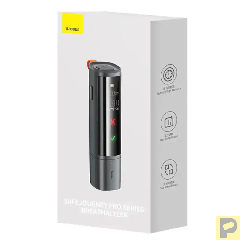 Electronic Breathalyzer Baseus SafeJourney Pro (Grey)