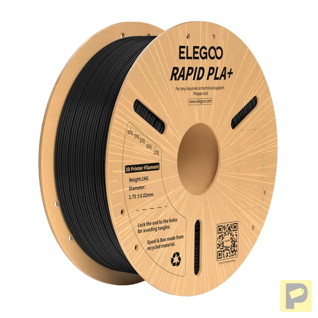 ELEGOO Rapid PLA+ Filament (Black)