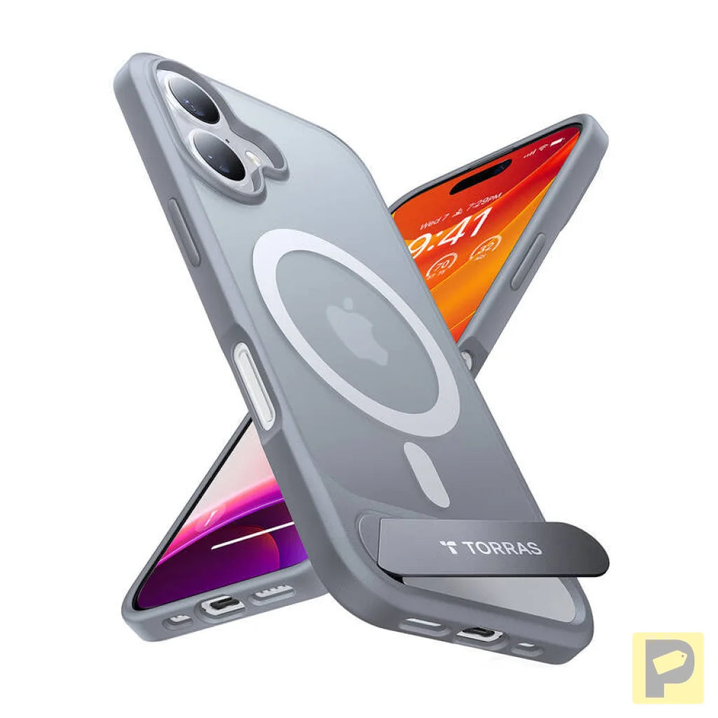 Etui Torras Pstand Series do iPhone 16 Plus (Titanium gray)