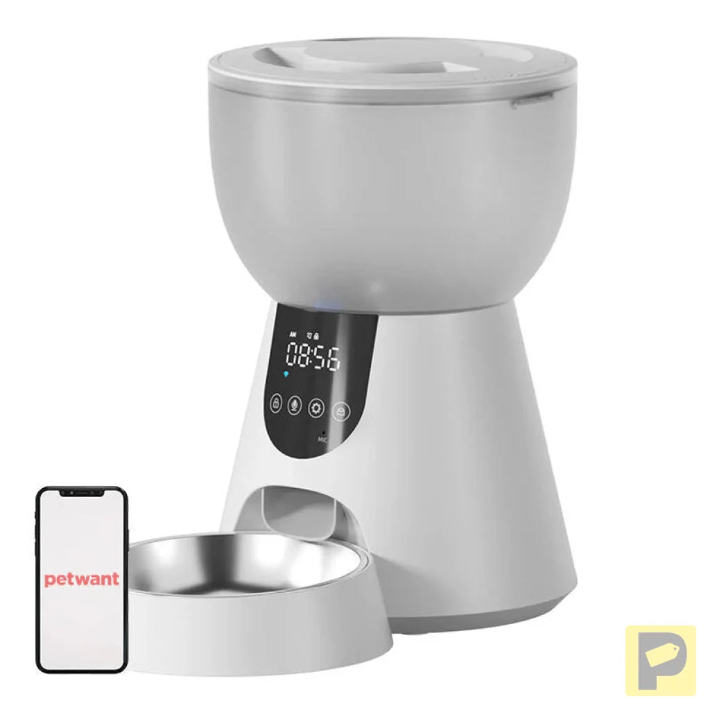 F17 LED automatic food dispenser + W8 Petwant drinker