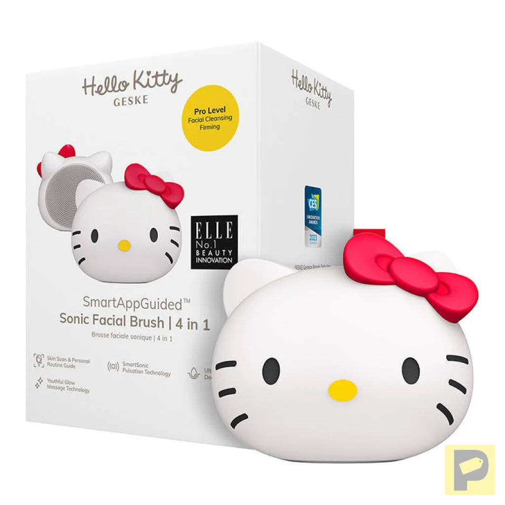 Facial Cleaning Sonic Brush 4in1 Geske With APP (Hello Kitty starlight)