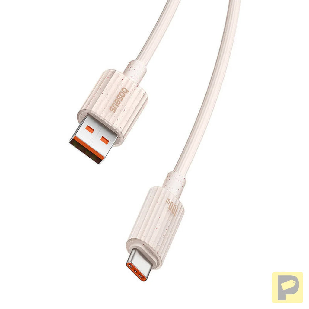 Fast Charging cable Baseus USB to USB-C Habitat Series 2m 100W (pink)