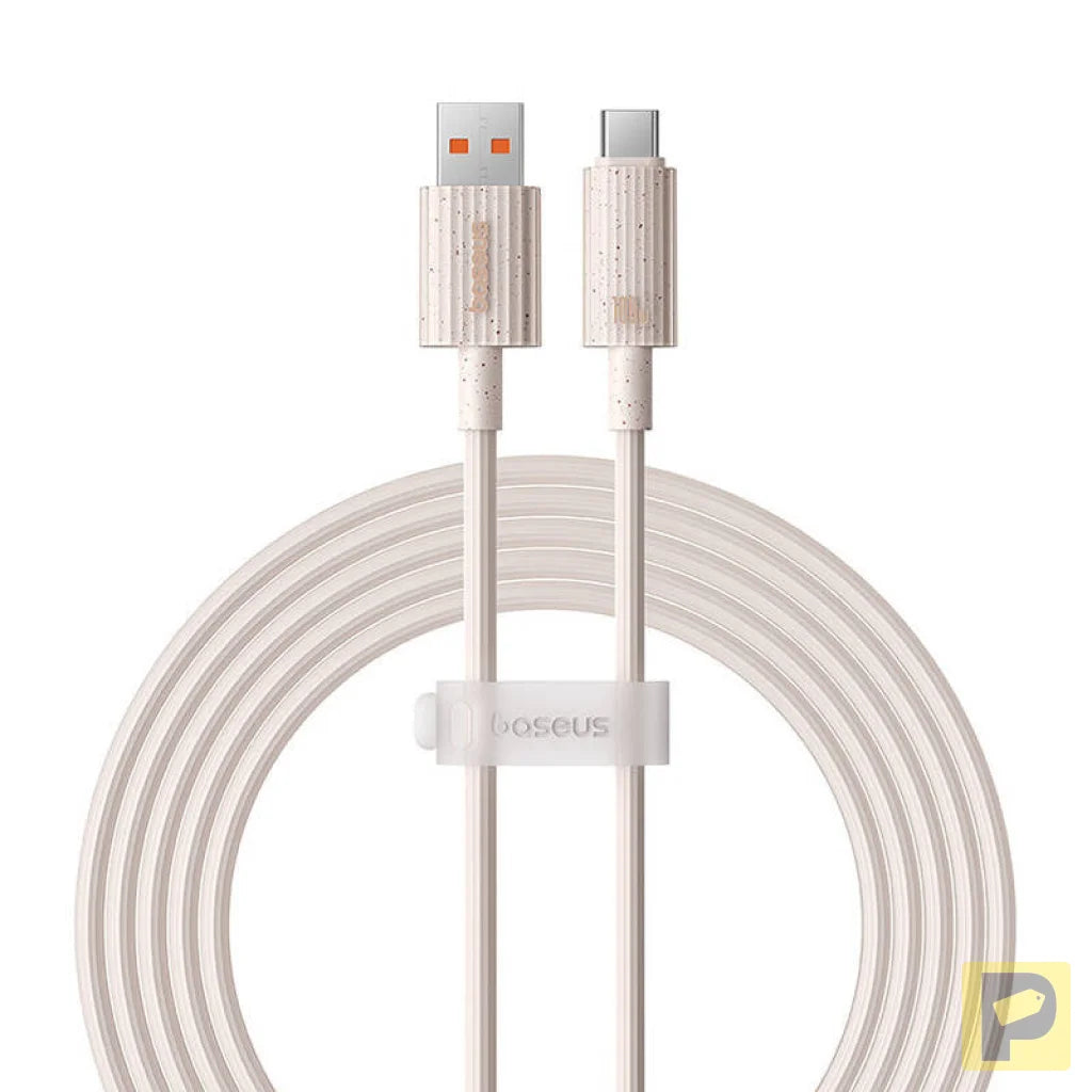 Fast Charging cable Baseus USB to USB-C Habitat Series 2m 100W (pink)