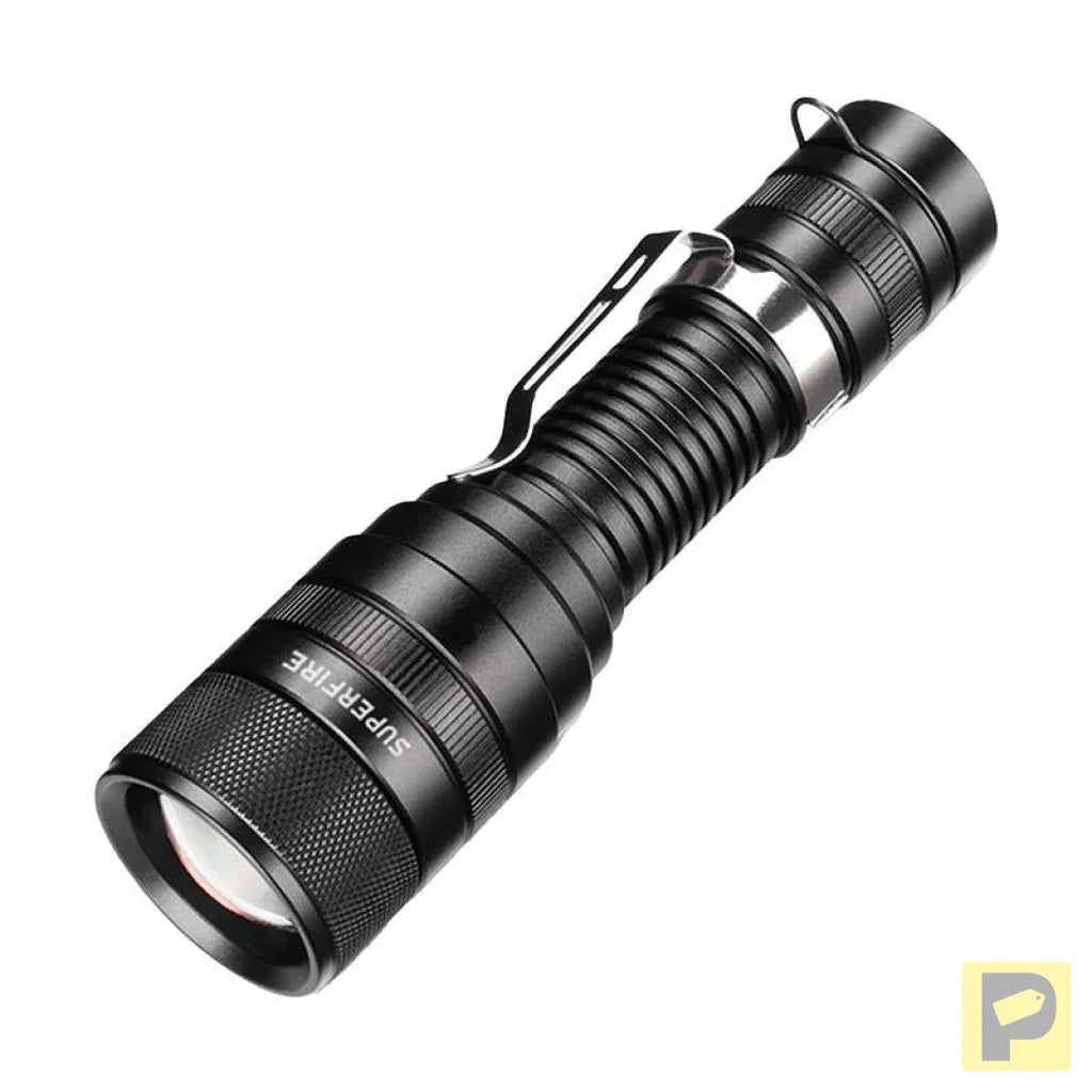 Flashlight Superfire F5, 1100lm, USB