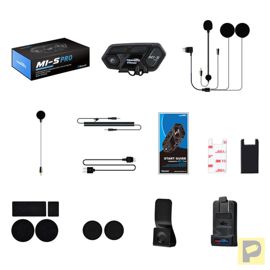 Fodsports M1-S Pro motorcycle intercom (black)