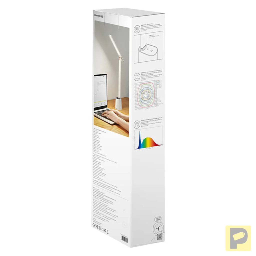 Folding desk lamp Baseus Smart Eye rechargeable (white)