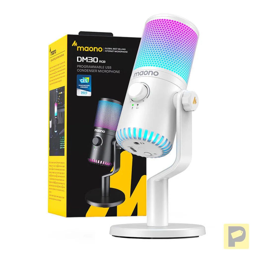 Gaming Microphone Maono DM30RGB (white)