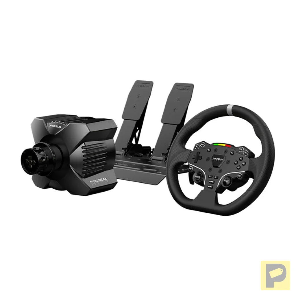 Gaming set - R3 base + ES steering wheel + SRP-Lite pedals + clamps Moza Racing R3 RS074 (PC)